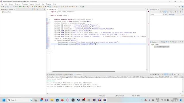 Adventure Game in Java -2 Variables & Map смотреть онлайн