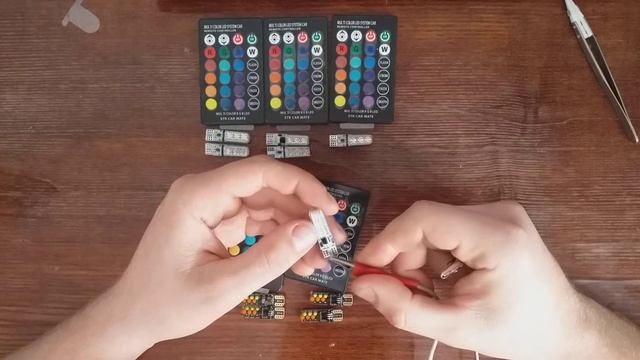 Габаритные лампы RGB LED смотреть онлайн