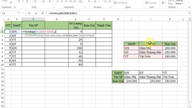 Học online excel 2013 bài 17 - hàm Vlookup hlookup смотреть онлайн