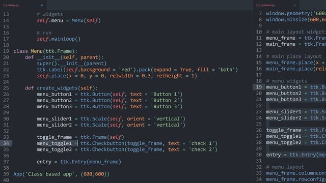 Using tkinter with classes смотреть онлайн