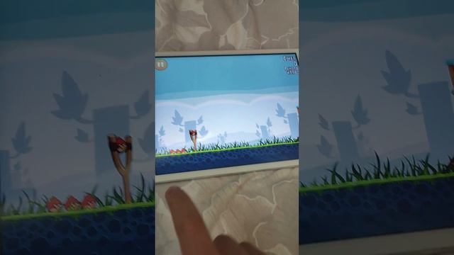 Играем в Angry birds c планшета #rovio смотреть онлайн