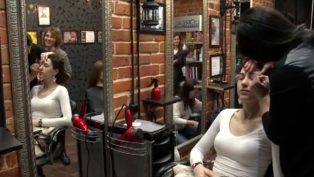 Прическа Нижний Новгород, вечерний макияж 2016ǀ салон красоты Кукла #salon смотреть онлайн