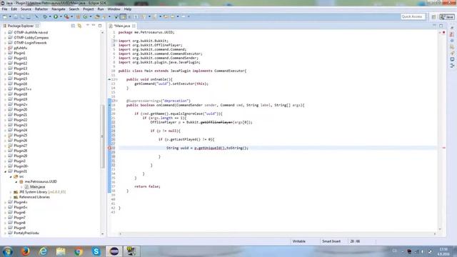 Petrosaurus: Jak vytvořit Minecraft plugin #31: UUID offline hráčů смотреть онлайн