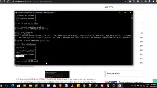 Cours Programmation - Ajouter la date du système dans une base de donnee MYSQL смотреть онлайн