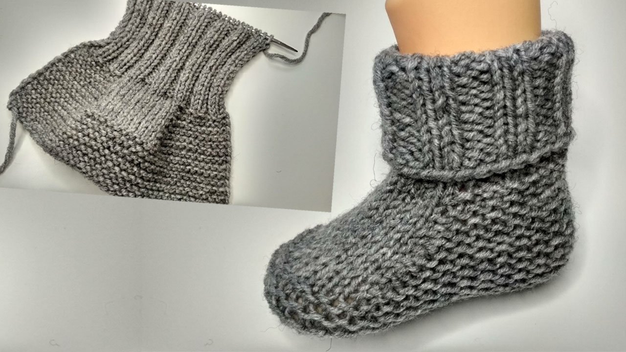 носочки для новорожденных спицами смотреть онлайн