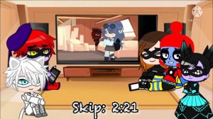 Реакция MLB акуматизированных друзей Маринетт (противников Ледибаг)на ...