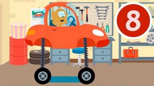 АВТОМОБИЛЬНАЯ ПРОБКА - Котёнок и волшебный гараж - Мультик про тачки и машинки