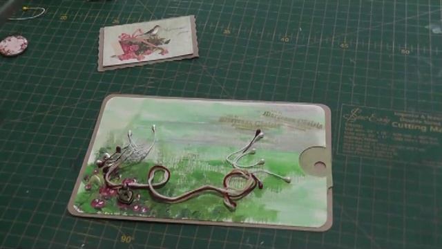 Скрапбукинг. Открытка на 8 марта. Как украсить открытку? Мастер-класс Часть 2