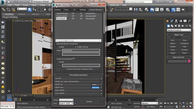 Дизайн и визуализация 3 Render Elements в 3Ds Max смотреть онлайн
