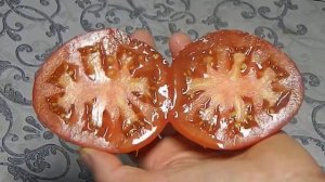 Томат Ля ля фа. Тест зрелых плодов.