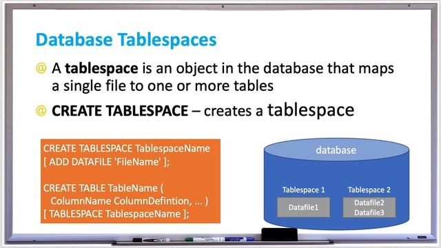 Database Systems - Tablespaces смотреть онлайн
