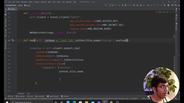 Invoking AWS batch Job through Python Boto3 SDK and Passing arguments tutorial смотреть онлайн