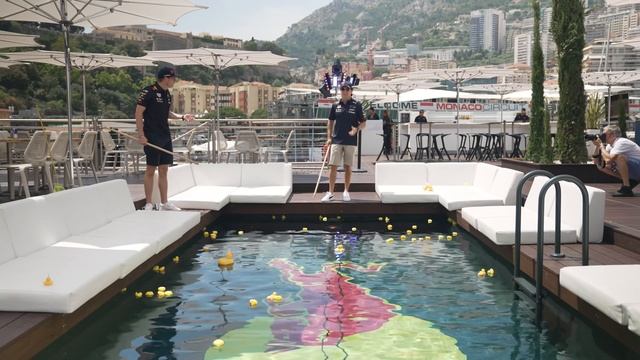 Max Verstappen and Checo Perez HOOK A DUCK in Monaco смотреть онлайн