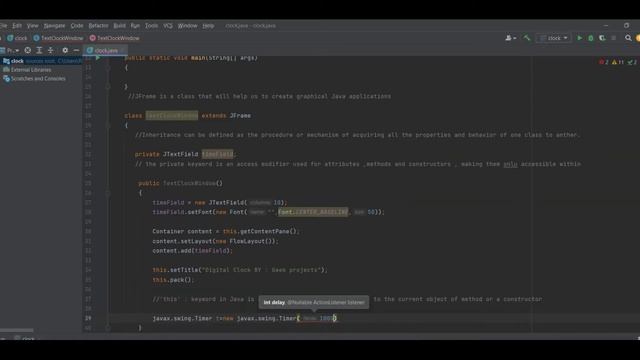 Digital Clock Using Java ? смотреть онлайн