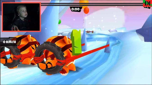Creature Racer Remix Зимние гонки на удивительных животных Мультик игра 0+ смотреть онлайн