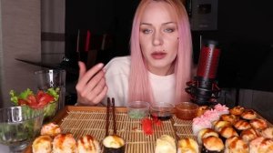 MUKBANG | Запеченные роллы/суши | Baked rolls/sushi не ASMR