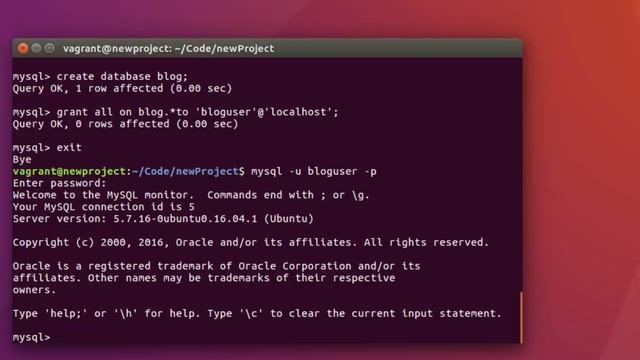 LARAVEL 5.4 DATABASE SETUP MYSQL смотреть онлайн