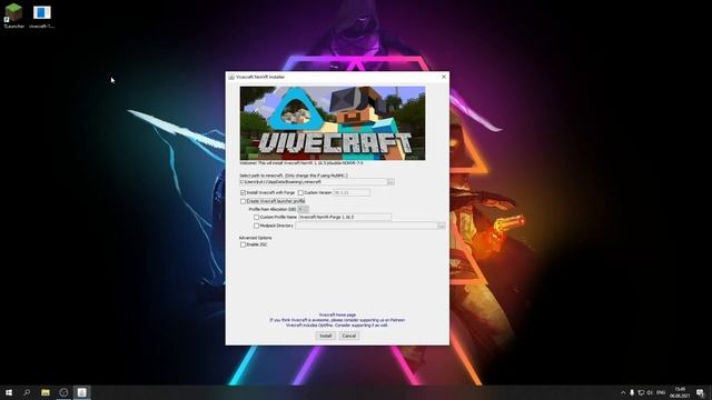 Установка Vivecraft 1.16.5 на TLauncher