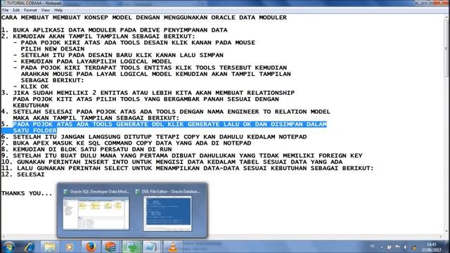 Tutorial oracle data modeler dan APEX Gustira Mulia dan M Agung Permanan Putra Kelas Basis Data 1 смотреть онлайн