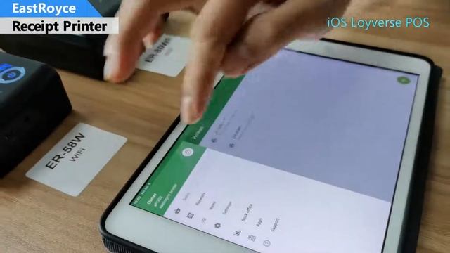 EastRoyce ER-58W and ER-80WF Mobile Printer Work with iOS Loyverse POS to print receipt and bill смотреть онлайн