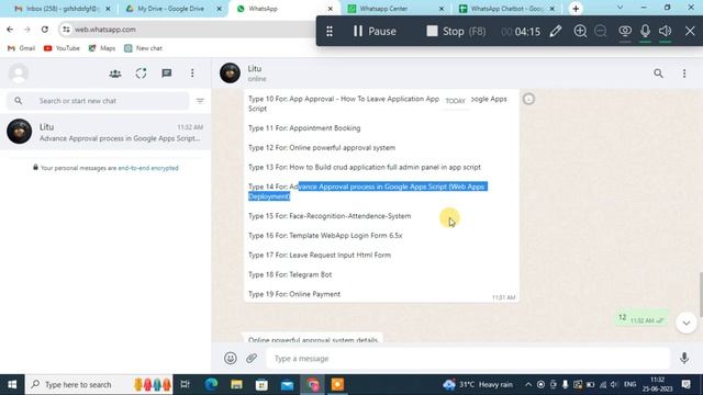 Build a Powerful WhatsApp Bot with Google Apps Script for Ultimate Automation! смотреть онлайн
