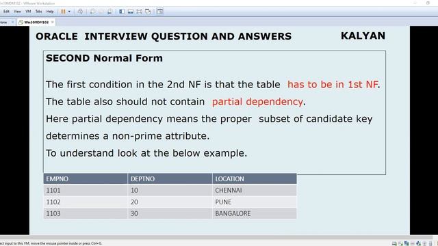 Oracle Interview Q & A, Oracle SQL, Normalization, 2nd Normal Form смотреть онлайн