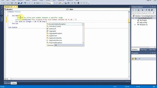 EVEN NUMBER IN A RANGE : Vb.Net Tutorial смотреть онлайн