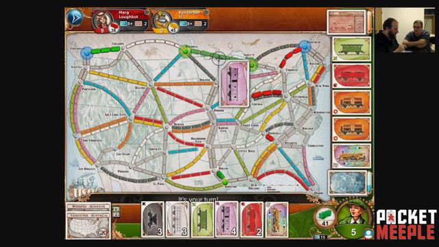 Ticket to Ride (iOS) - Pocket Meeple Plays смотреть онлайн
