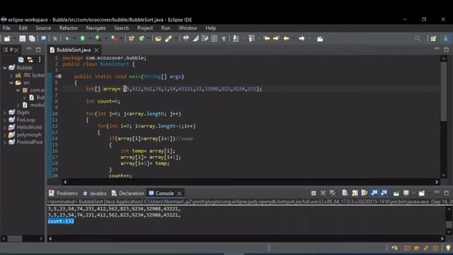 Java Algorithms for Beginners: Bubble Sort, Improved смотреть онлайн