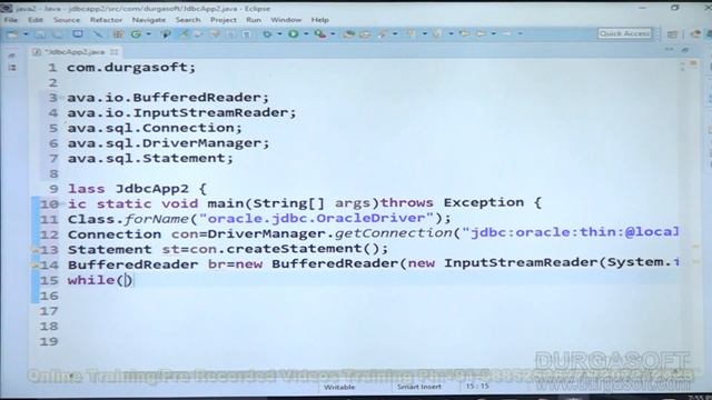 Advance Java Training | JDBC Application to insert records in Database by NagoorBabu смотреть онлайн