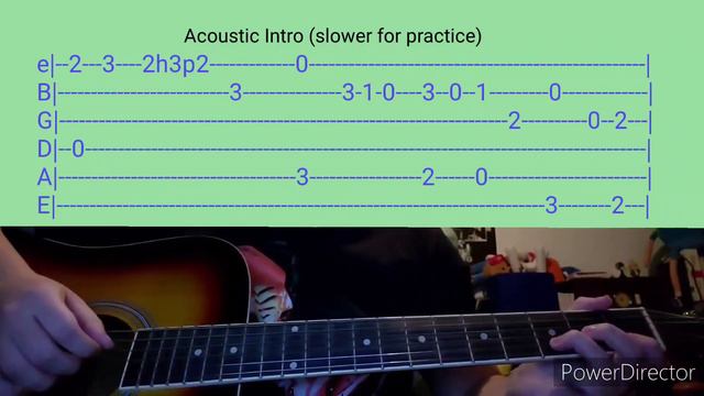 Roundabout By Yes (intro)- Acoustic Guitar Tab