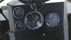 Снегоход "Буран" с двумя лыжами