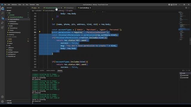 16. NodeJS, ExpressJS & MongoDB Backend Project - MFS Like Bkash: Transaction Permission Dataset смотреть онлайн