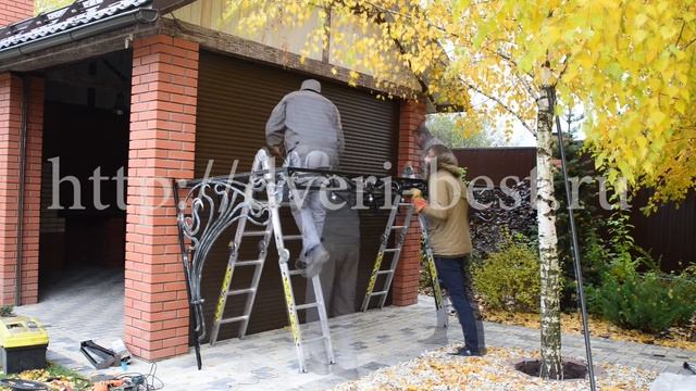 Установка кованого козырька 06 10 смотреть онлайн