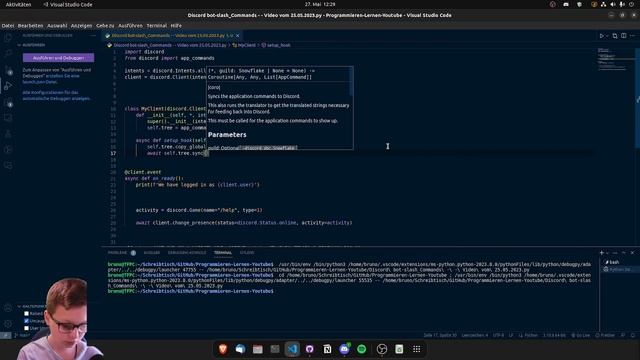 Richtige Slash-Commands in discord.py erstellen смотреть онлайн