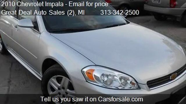 2010 Chevrolet Impala LT - for sale in Detroit, MI 48221 смотреть онлайн