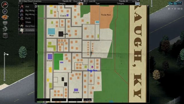 Project Zomboid Ep58 - To The Drugstore! (Thanks To The Map)