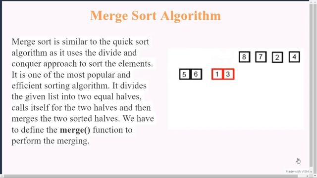 Merge Sort Algorithm in Telugu смотреть онлайн