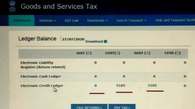 How to check Cash and Credit ledger balance in our GST account//தமிழில்.. смотреть онлайн