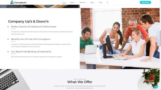 Conceptum - Corporate Responsive WordPress Theme TMT Wesley Gabe смотреть онлайн