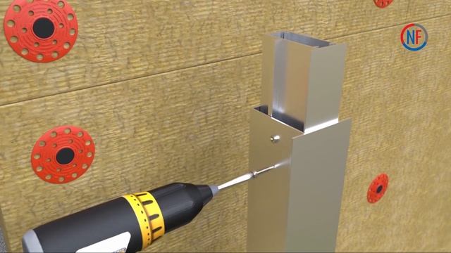 Монтаж керамогранита видимым способом на межэтажной системе NORDFOX смотреть онлайн