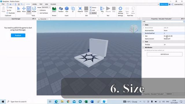 Add text in a part? Roblox Studio смотреть онлайн