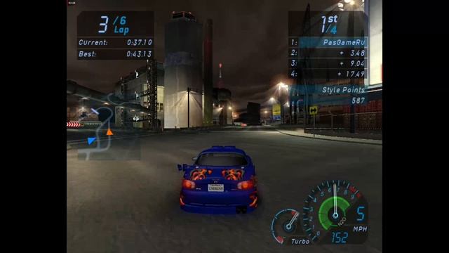 NFS Underground - Гонка 99 - Circuit - Port Royal (без комментариев) смотреть онлайн