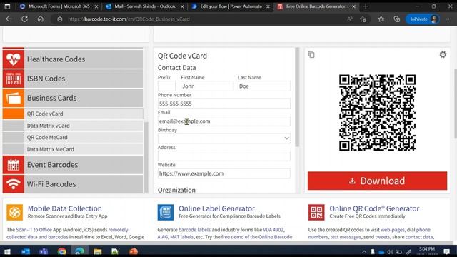 Generate QR codes dynamically using FLOW | Power Automates Basics | Power Platform for Beginners смотреть онлайн