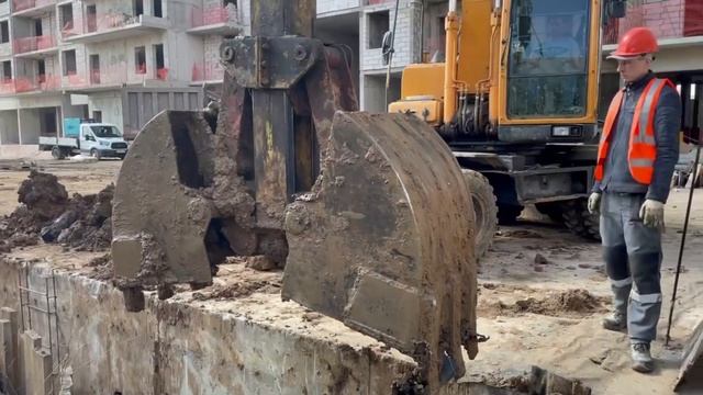 НАЧАЛО УСТАНОВКИ БАШЕННОГО КРАНА , ОБЗОР РАБОТ ДЕМОНТАЖА , ВЫЕМКИ ГРУНТА смотреть онлайн