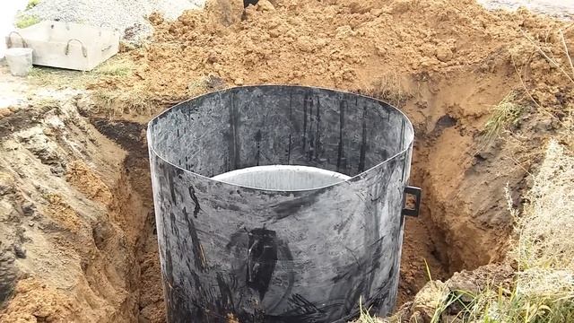 Установка футляра для ЖБИ колодца смотреть онлайн