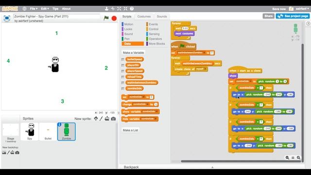 Scratch Tutorial: How to Create an Epic Zombie Shooter Game! (Part 2) смотреть онлайн