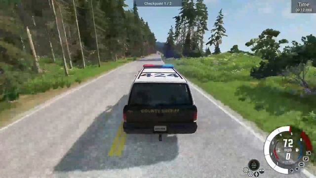 BEAMNG DRIVE - POLICE CAR THEFT CHASE | MISSION FAILED смотреть онлайн