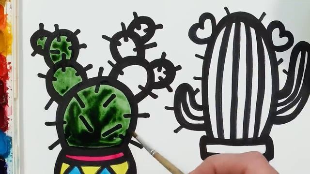 Рисуем фломастерами. Простой милый рисунок. Рисование для детей смотреть онлайн