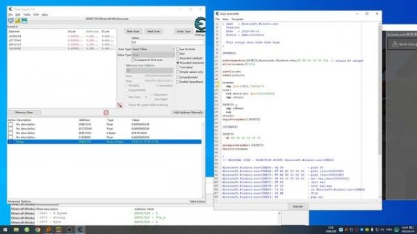 Minecraft Bedrock Cheat Engine Tutorial #5 : Hitbox++